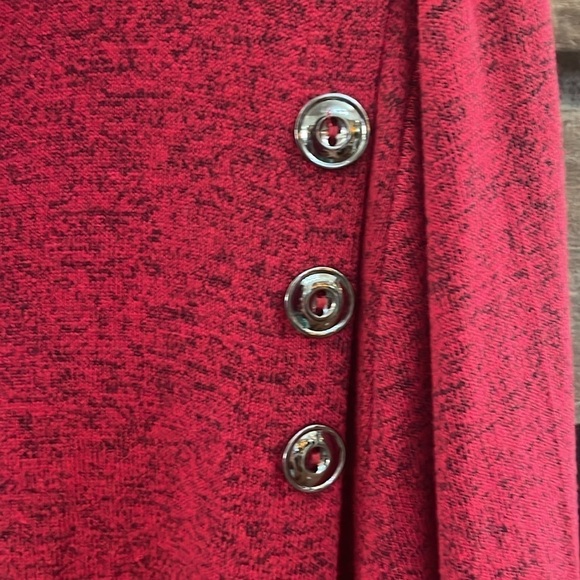 Allison Daley red and black sweater. Size XL - Picture 3 of 7